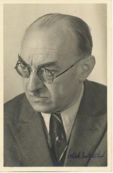 Leo Wohleb † 1955  Staatspräsident Baden  Politik Autogrammkarte  original signiert 
