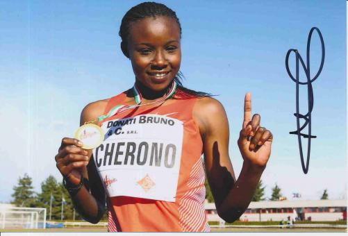 Mercy Cherono  Kenia  Leichtathletik Autogramm Foto original signiert 
