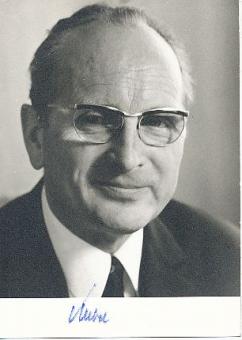 Alfred Kubel † 1999  Ministerpräsident Niedersachsen  Politik Autogrammkarte  original signiert 