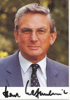 Horst Waffenschmidt † 2002  Politik Autogrammkarte  original signiert 