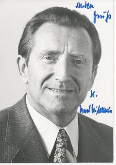 Karl Hillermeier † 2011  Politik Autogrammkarte  original signiert 