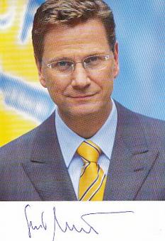 Guido Westerwelle † 2016  FDP  Politik Autogrammkarte  original signiert 