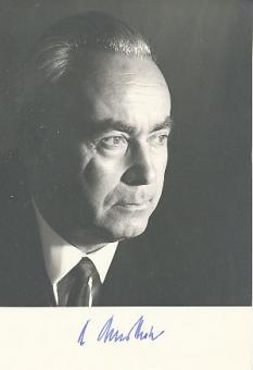 Bruno Heck † 1989   Politik Autogrammkarte  original signiert 