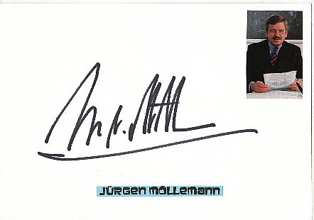 Jürgen Möllemann † 2003  FDP  Politik Autogramm Karte original signiert 