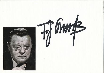 Franz Josef Strauß † 1988  CSU  Politik Autogramm Karte original signiert 