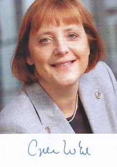 Angela Merkel  Bundeskanzlerin  Politik Autogrammkarte  original signiert 