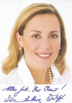 Bettina Wulff  First Lady  Politik Autogrammkarte  original signiert 
