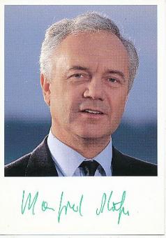 Manfred Stolpe  Politik Autogrammkarte  original signiert 