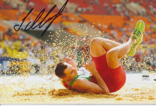 Eduard Mikhan  Weißrußland  Leichtathletik Autogramm Foto original signiert 
