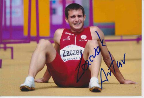 Artur Zaczek  Polen  Leichtathletik Autogramm Foto original signiert 