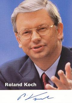 Roland Koch  CDU   Politik Autogrammkarte  original signiert 