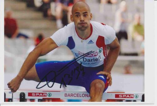 Garfield Darien  Frankreich  Leichtathletik Autogramm Foto original signiert 