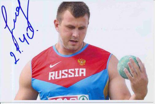 Aleksandr Lesnoy  Rußland  Leichtathletik Autogramm Foto original signiert 