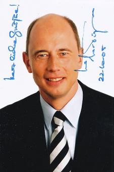 Wolfgang Tiefensee  Politik Autogramm Foto original signiert 