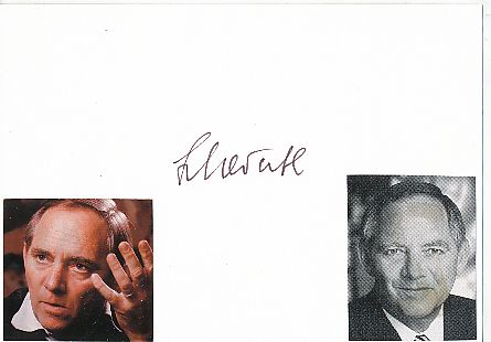 Wolfgang Schäuble  Politik Autogramm Karte original signiert 