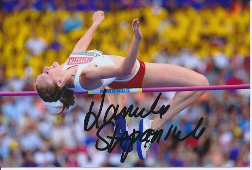 Kamila Stepaniuk  Polen  Leichtathletik Autogramm Foto original signiert 
