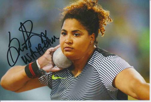 Brittany Smith  USA  Leichtathletik Autogramm Foto original signiert 