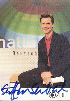 Steffen Seibert  ZDF  TV Sender Autogrammkarte  original signiert 