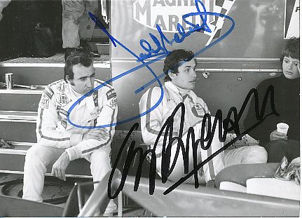 Clay Regazzoni † 2006  &  Jacky Ickx   Formel 1  Auto Motorsport  Autogramm Foto original signiert 