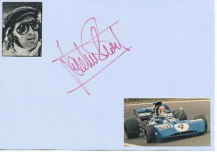 Jackie Stewart  GB  Weltmeister  Formel 1  Auto Motorsport  Autogramm Karte  original signiert 