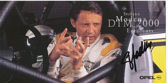 Stefano Modena  Opel  Auto Motorsport  Autogrammkarte  original signiert 