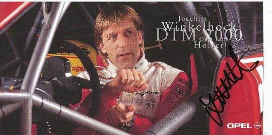 Joachim Winkelhock  Opel  Auto Motorsport  Autogrammkarte  original signiert 