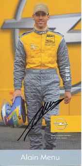 Alain Menu  Opel  Auto Motorsport  Autogrammkarte  original signiert 