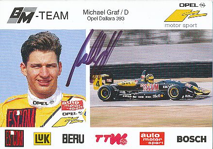 Michael Graf  Opel  Auto Motorsport  Autogrammkarte  original signiert 