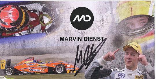 Marvin Dienst  VW   Auto Motorsport  Autogrammkarte  original signiert 