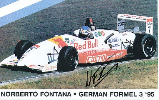 Norberto Fontana  Auto Motorsport  Autogrammkarte  original signiert 