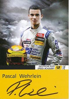 Pascal Wehrlein  VW  Auto Motorsport  Autogrammkarte  original signiert 