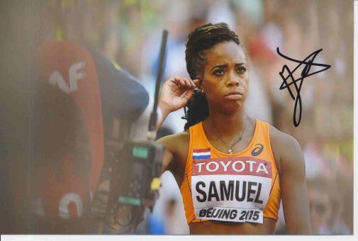 Jamile Samuel  Holland  Leichtathletik Autogramm Foto original signiert 