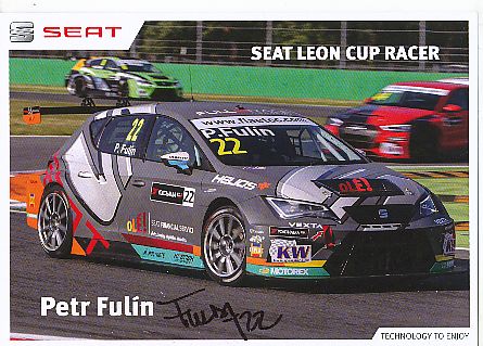 Petr Fulin  Seat  Auto Motorsport  Autogrammkarte  original signiert 
