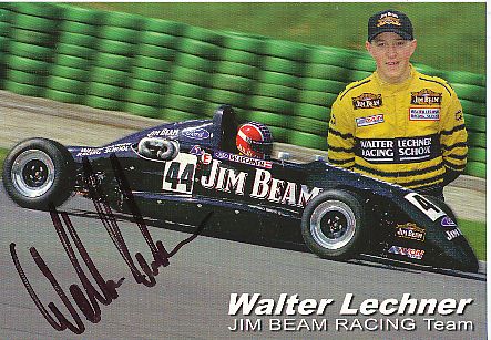 Walter Lechner  Auto Motorsport  Autogrammkarte  original signiert 