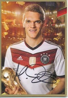 Matthias Ginter  DFB WM 2014 Gold Fußball Autogrammkarte  original signiert 