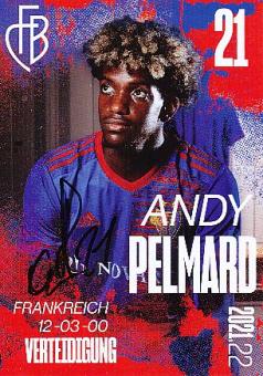 Andy Pelmard  FC Basel  2021/2022  Fußball Autogrammkarte  original signiert 