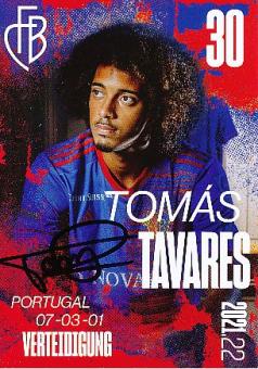 Tomas Tavares  FC Basel  2021/2022  Fußball Autogrammkarte  original signiert 