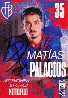 Matias Palacios  FC Basel  2021/2022  Fußball Autogrammkarte  original signiert 