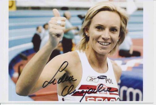 Lidia Chojecka  Polen  Leichtathletik Autogramm Foto original signiert 
