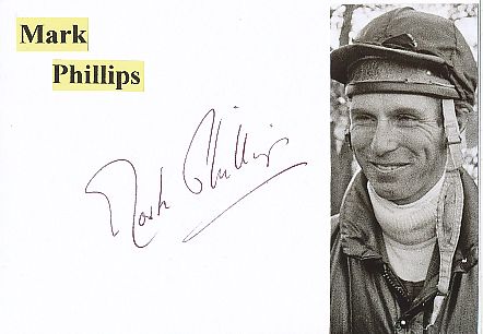 Mark Phillips  Großbritanien  Adel  Autogramm Karte original signiert 