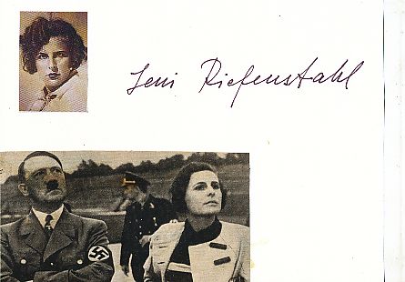 Leni Riefenstahl † 2003  Regisseurin  Film & TV Autogramm Karte original signiert 