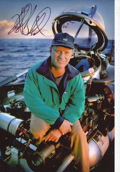 Robert Ballard  USA Unterwasserarchäologe Entdecker Titanic  Autogramm Foto  original signiert 