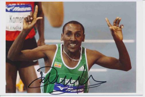 Deresse Mekonnen  Äthiopien  Leichtathletik Autogramm Foto original signiert 