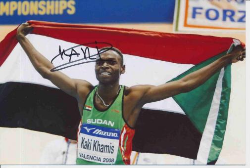 Kaki Khamis  Sudan  Leichtathletik Autogramm Foto original signiert 