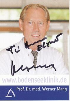 Werner Mang  Schönheits Chirurg  Autogrammkarte original signiert 