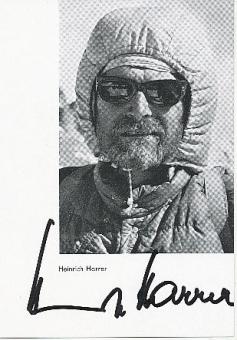 Heinrich Harrer † 2006  Bergsteiger Autogrammkarte original signiert 
