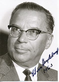 Gerd Stieler von Heydekampf † 1983  Vorstand NSU Motorwerke  Industrie  Autogramm Foto original signiert 