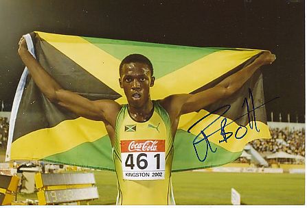 Usain Bolt  Jamaika  8 x Olympiasieger Sprint Legende Leichtathletik  Autogramm  Foto original signiert 