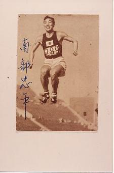 Nambu Chuhei † 1997 Japan Olympiasieger 1932  Leichtathletik  Autogramm  Foto original signiert 