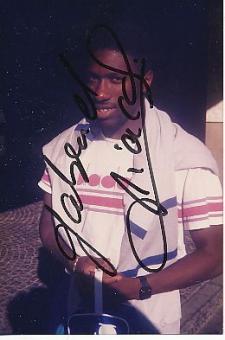Gabriel Tiacoh † 1992 Elfenbeinküste  2.OS  Olympia 1984  Leichtathletik  Autogramm  Foto original signiert 